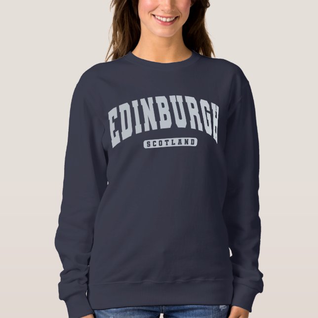 Sweatshirt Edinburgh Scotland Varsity College Style Sweatshir (Devant)