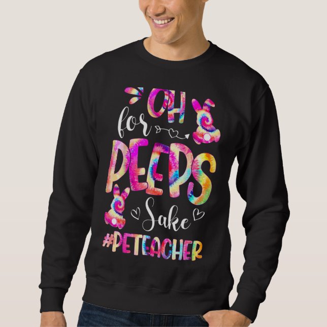 Sweatshirt Éducation physique Enseignant Pe Lapin de Pâques R (Devant)