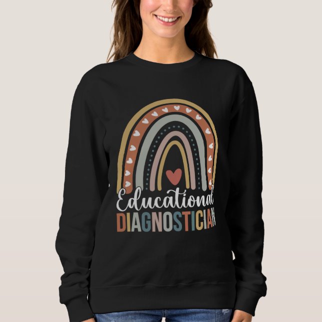 Sweatshirt Educational Diagnostician Rainbow Educational Diag (Devant)