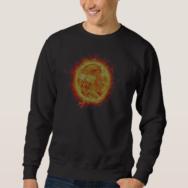 Sweatshirt Effet de pointillé de soleil chaud (Devant)