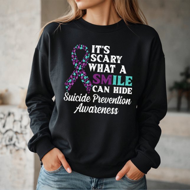 Sweatshirt Effrayant ce qu'un sourire peut cacher (Créateur téléchargé)