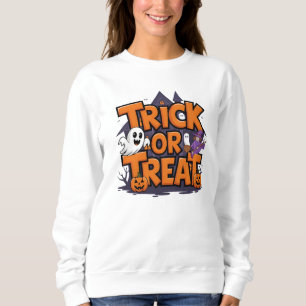 Sweatshirt Éffrayant Halloween amusant avec des bonbons!