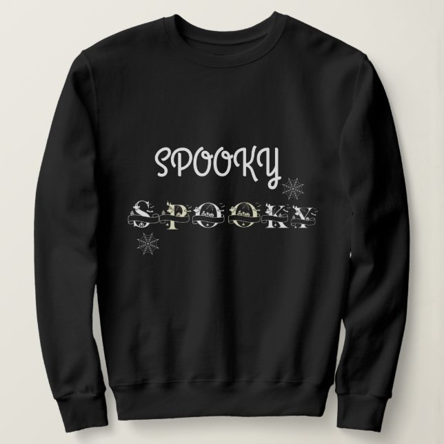 Sweatshirt éffrayante d'Halloween (Design devant)
