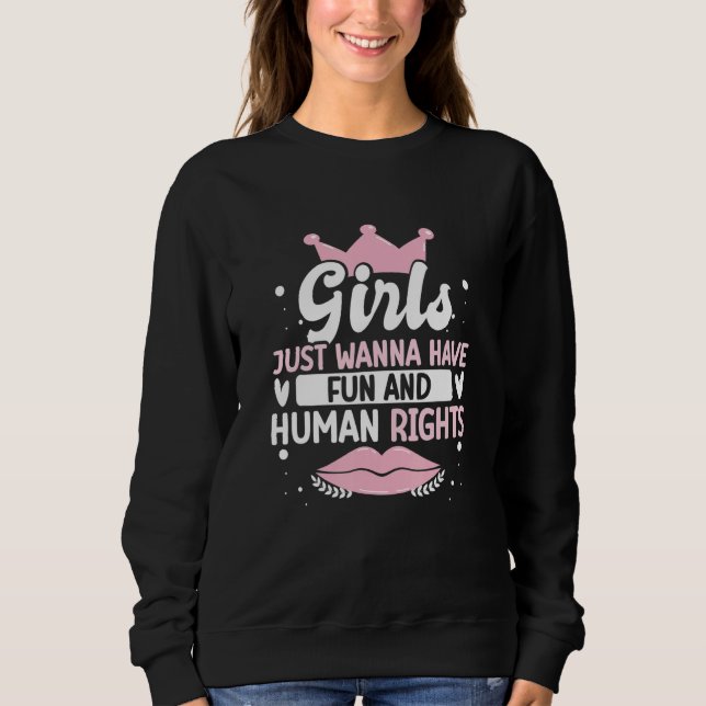Sweatshirt Égalité des droits des femmes (Devant)