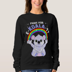 Sweatshirt Égalité Pour Tous Rainbow Cute Koala Paix Et Amour