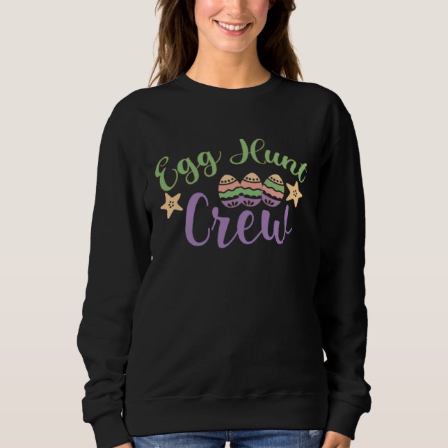 Sweatshirt Egg Hunt Crew  Cute Easter Egg for Boys Girls  5 (Devant)