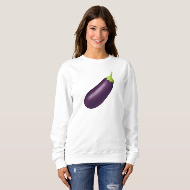 Sweatshirt Eggplant Emoji (Devant entier)