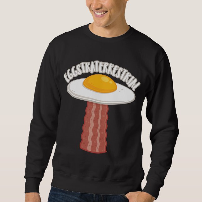 Sweatshirt Eggstraterrestrial Avec Texte (Devant)