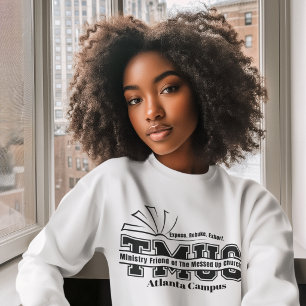 Sweatshirt Église déjantée - Sweat-shirt blanc pour femmes de