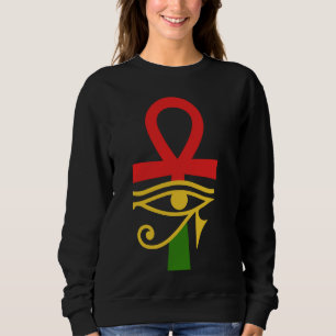 Sweatshirt Egypte Ancienne Ankh Oeil De Horus Kemetic