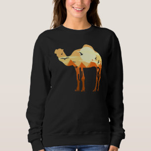 Sweatshirt Égypte ancienne Le Caire Camel Cactus Voyage Souve