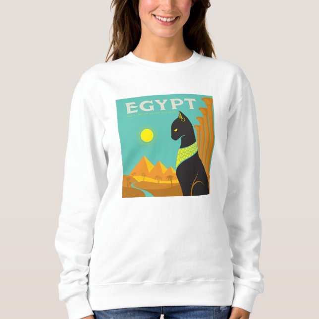 Sweatshirt Égypte | Terre du Pourcentage Feline (Devant)