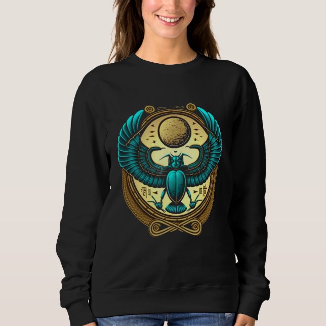 Sweatshirt Egyptian Scarab Beetle Ankh Eye Of Horus Ancient S (Devant)