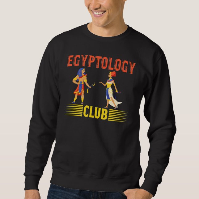 Sweatshirt Egyptology Club Egyptologist Pharao Tutankhamun An (Devant)