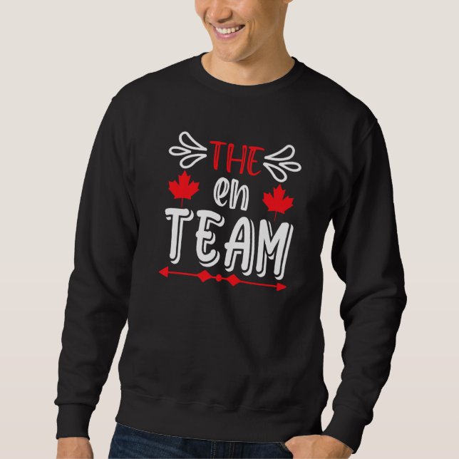 Sweatshirt Eh Canada Jour Feuille d'érable Eh Équipe canadien (Devant)