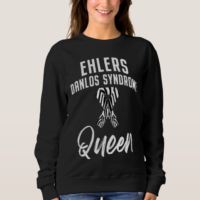 Sweatshirt Ehlers Danlos Syndrome Awareness Queen Warrior Sur (Devant)