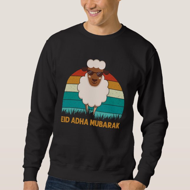 Sweatshirt Eid Al Adha Eid Mubarak Happy Eid Day Muslim (Devant)