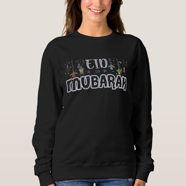 Sweatshirt Eid Mubarak Eid Ul Fitr Eid Ul Adha Muslim Holiday (Devant)