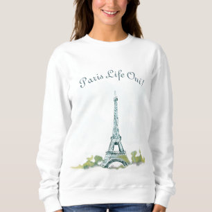 Sweatshirt Eiffel Tour Paris Stylo et encre Paris