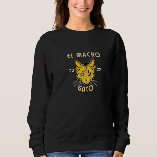 Sweatshirt El Macho Gato Chat Kitty 1