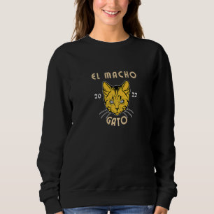 Sweatshirt El Macho Gato Chat Kitty 2