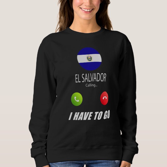Sweatshirt El Salvador Drapeau Souvenir El Salvador Appelle I (Devant)