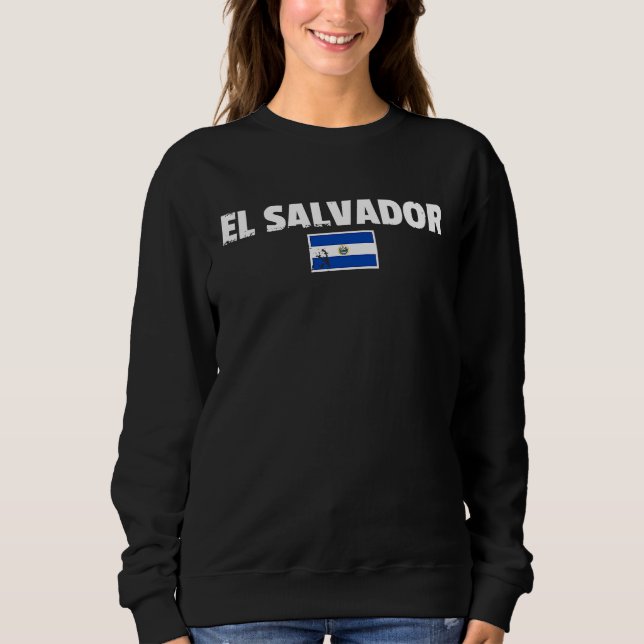 Sweatshirt El Salvador Salvadoran Flag Proud Salvadorian (Devant)