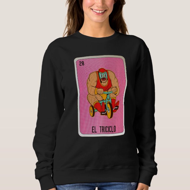 Sweatshirt El Tricicolo Mexican Slang Lottery Bingo Cards   (Devant)