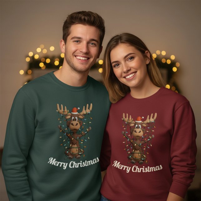 Sweatshirt Élan des lumières de fête (Créateur téléchargé)