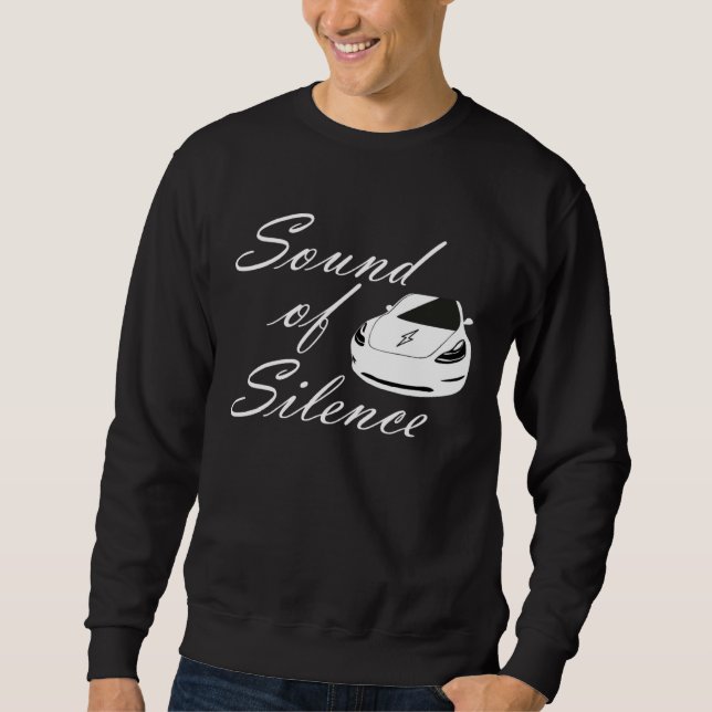Sweatshirt Electric car  sound of silence energy turn (Devant)