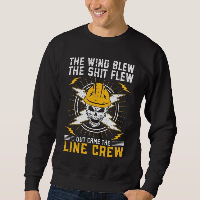 Sweatshirt Electrical Lineman Saying Thank A Lineman  1 (Devant)