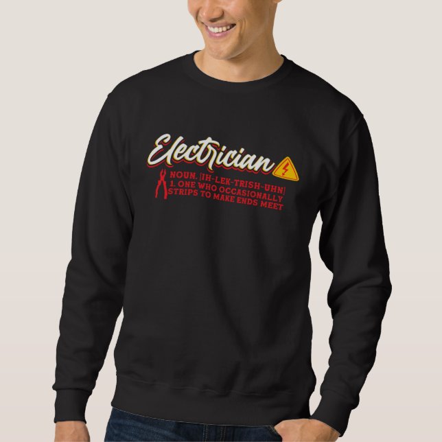 Sweatshirt Electrician (Devant)