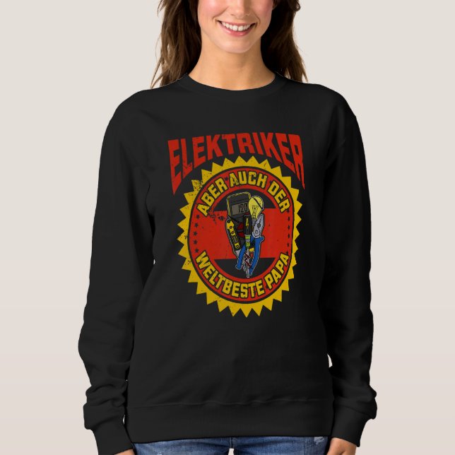 Sweatshirt Électricien Électricité Électrique Éclairage techn (Devant)