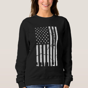 Sweatshirt Électricien Ouvrier Graphique Rétro Craftsman Homm