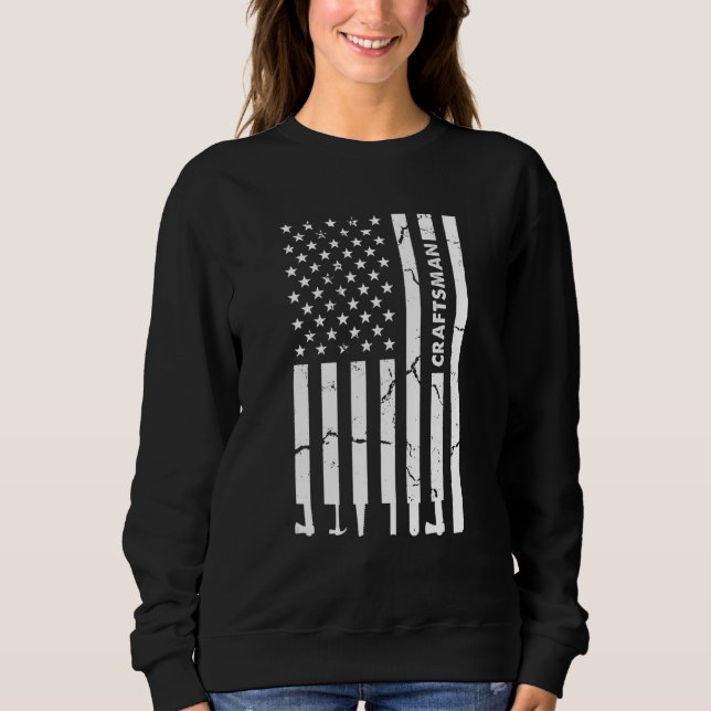 Sweatshirt Électricien Ouvrier Graphique Rétro Craftsman Homm (Devant)