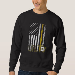 Sweatshirt Électricien Us Outils Drapeau Pour Électriciens