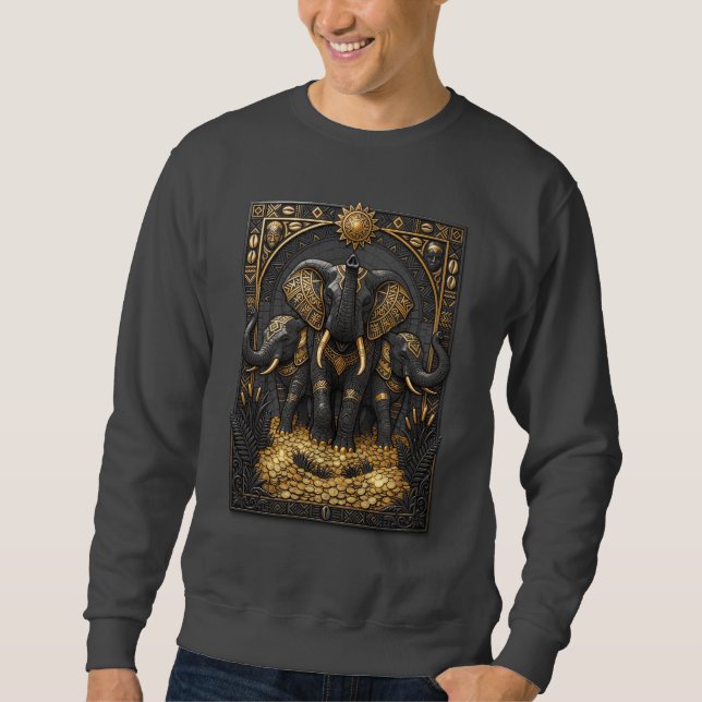 Sweatshirt Elefantes de la Abundancia (Devant)