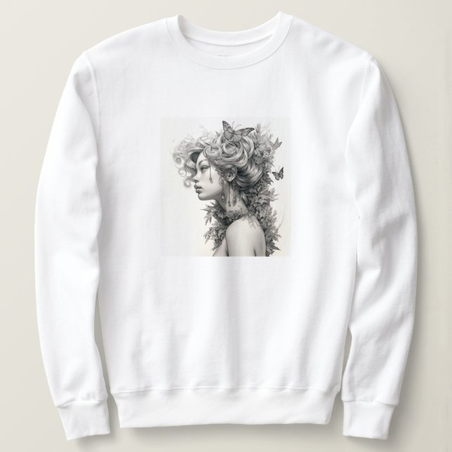 Sweatshirt Elegant Custom Ajouter votre propre cadeau photo p (Design devant)