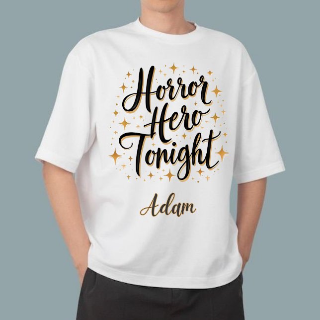 Sweatshirt Élégant "Héros d'horreur ce soir" Nom Halloween (Créateur téléchargé)