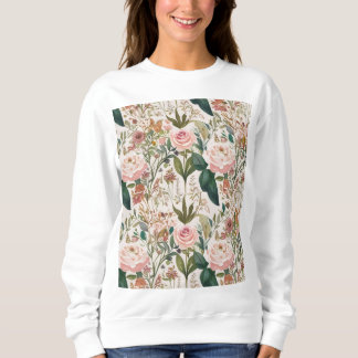 Sweatshirt Élégant modèle floral inspiré de la nature Fleurs 