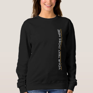Sweatshirt Elégant Modèle moderne Ajouter votre texte ici Fem