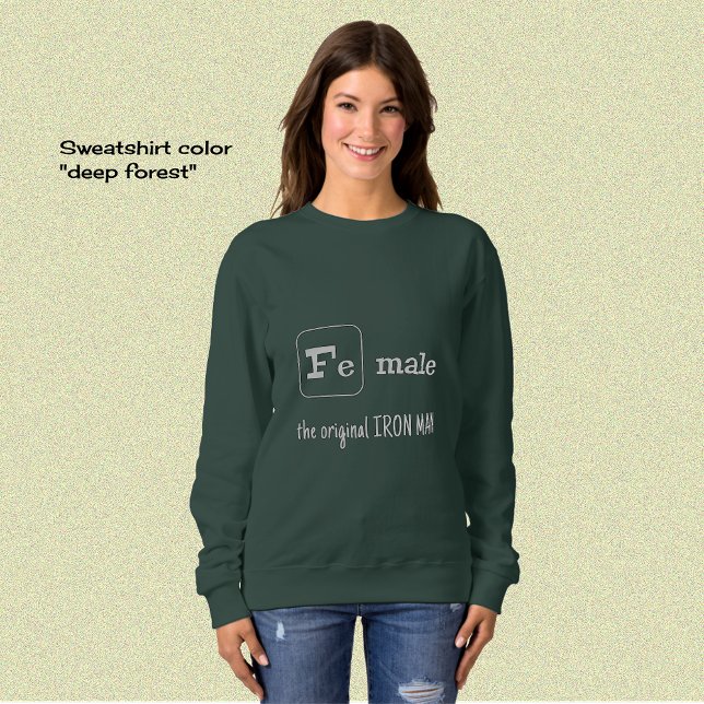 Sweatshirt Élément de fer à bascule sportif Femme (Créateur téléchargé)