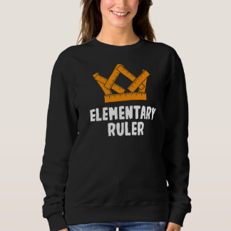 Sweatshirt Élément Élémentaire De Règle Premier Jour D'École