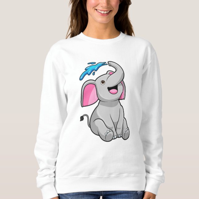 Sweatshirt Eléphant à l'eau (Devant)
