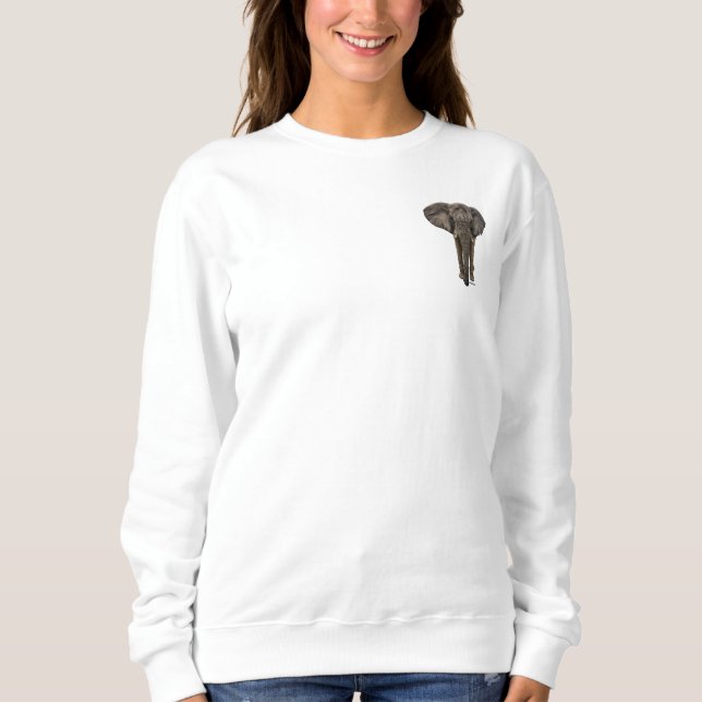 Sweatshirt éléphant africain (Devant)