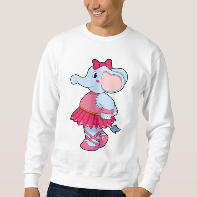 Sweatshirt Eléphant au Ballet avec jupe (Devant)