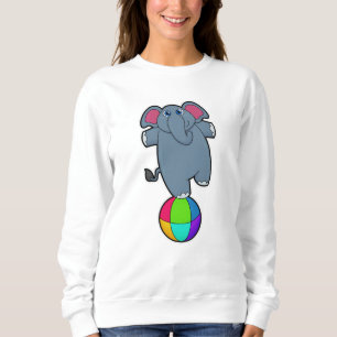 Sweatshirt Elephant au cirque avec boule de cirque