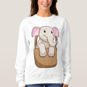 Sweatshirt Eléphant avec panier