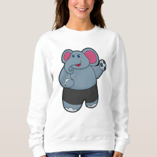 Sweatshirt Elephant comme joueur de handball avec Handball