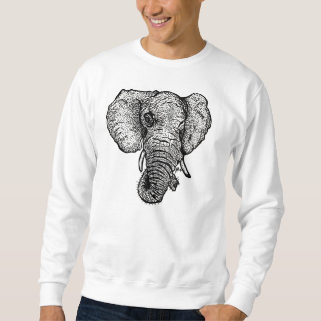 Sweatshirt Éléphant dans la chambre (encolure ras du cou) (Devant)
